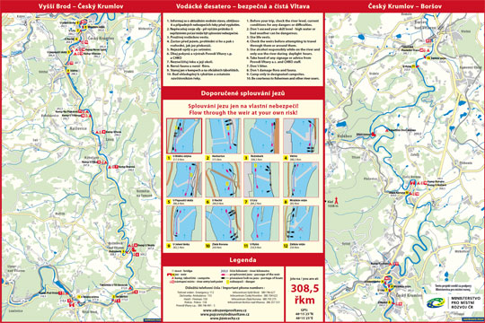 Mapa Vltavy